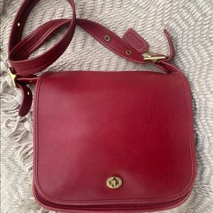 Rare Red Coach Stewardess bag from Costa Rica